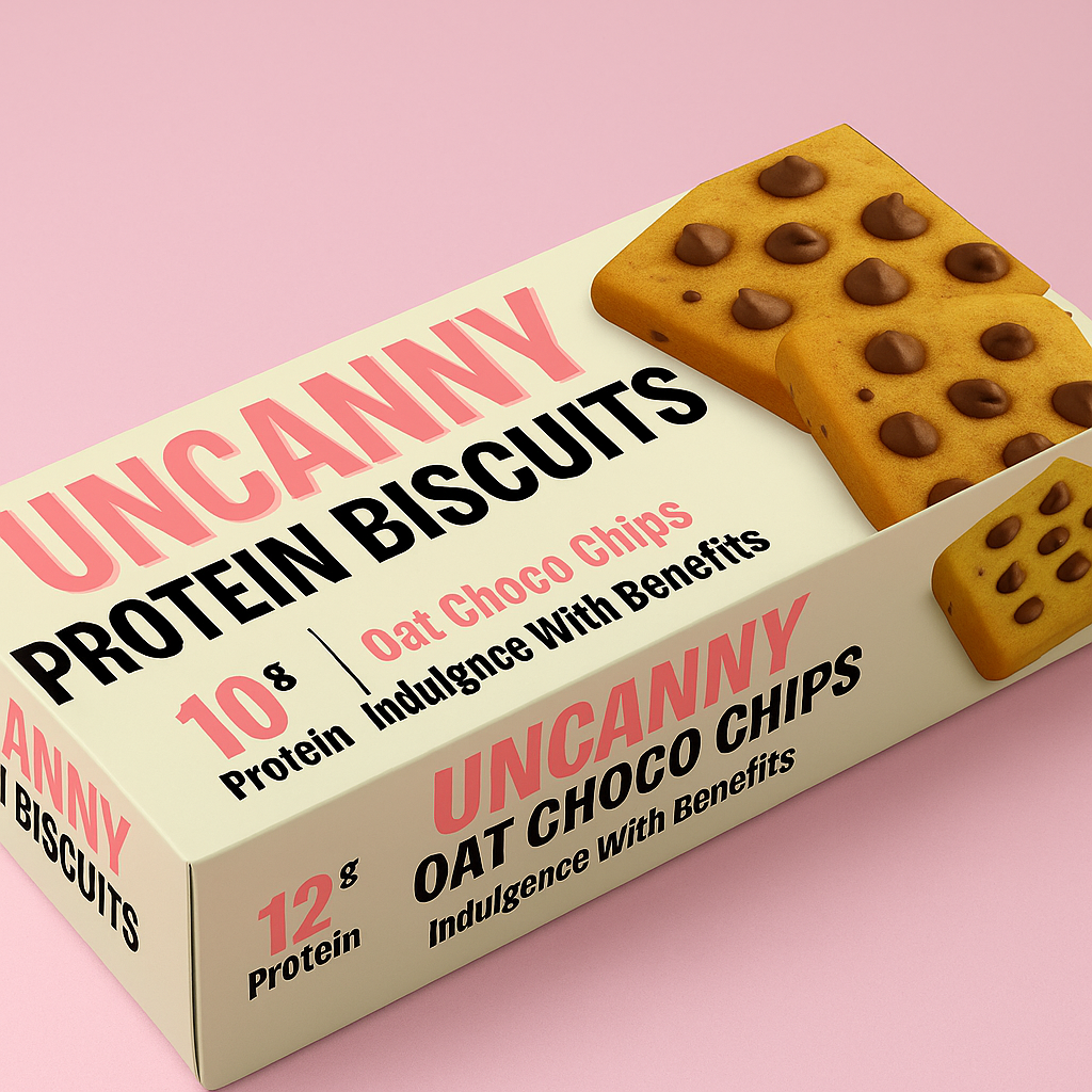 Uncanny High Protein Biscuits – Oats Chocolate Chip (Pack of 3)